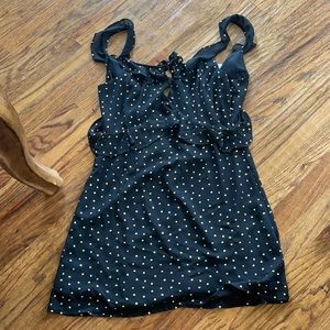 Black dress with gold